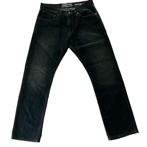 Men’s Levi Signature Black Jean Sz: 32Wx30L - Picture 1 of 6